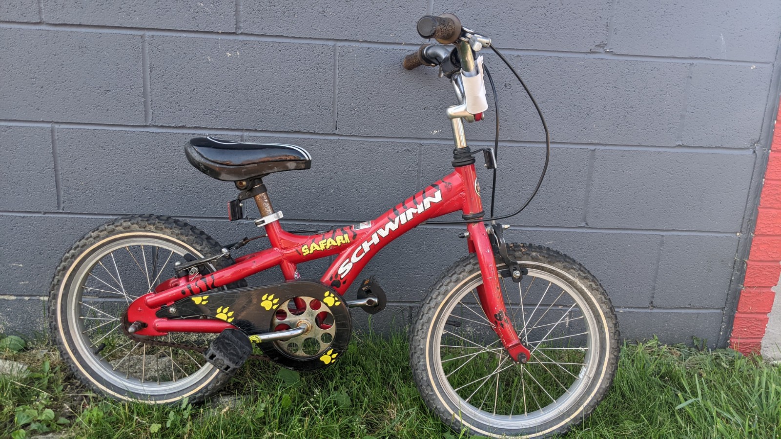 schwinn 16 inch bike red