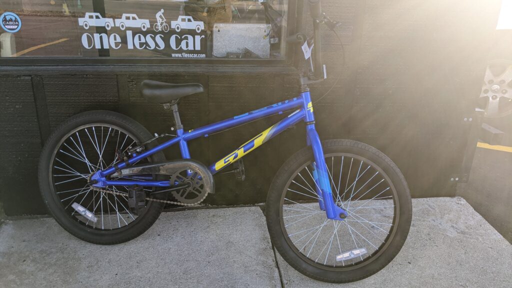 20″ GT Berm Blue BMX Bike – $199
