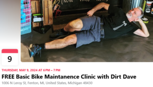 Read more about the article FREE Basic Bike Maintenance Clinic with Dirt Dave